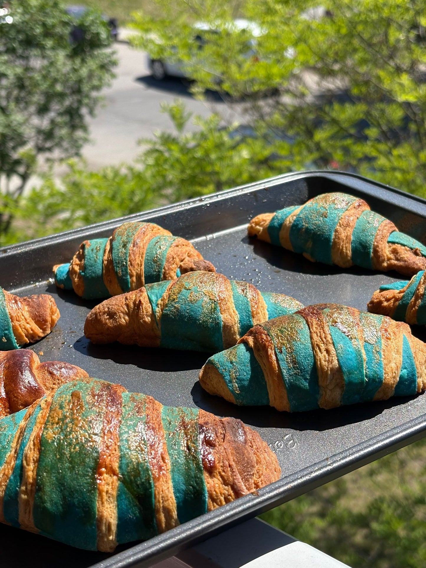 Croissant colorés