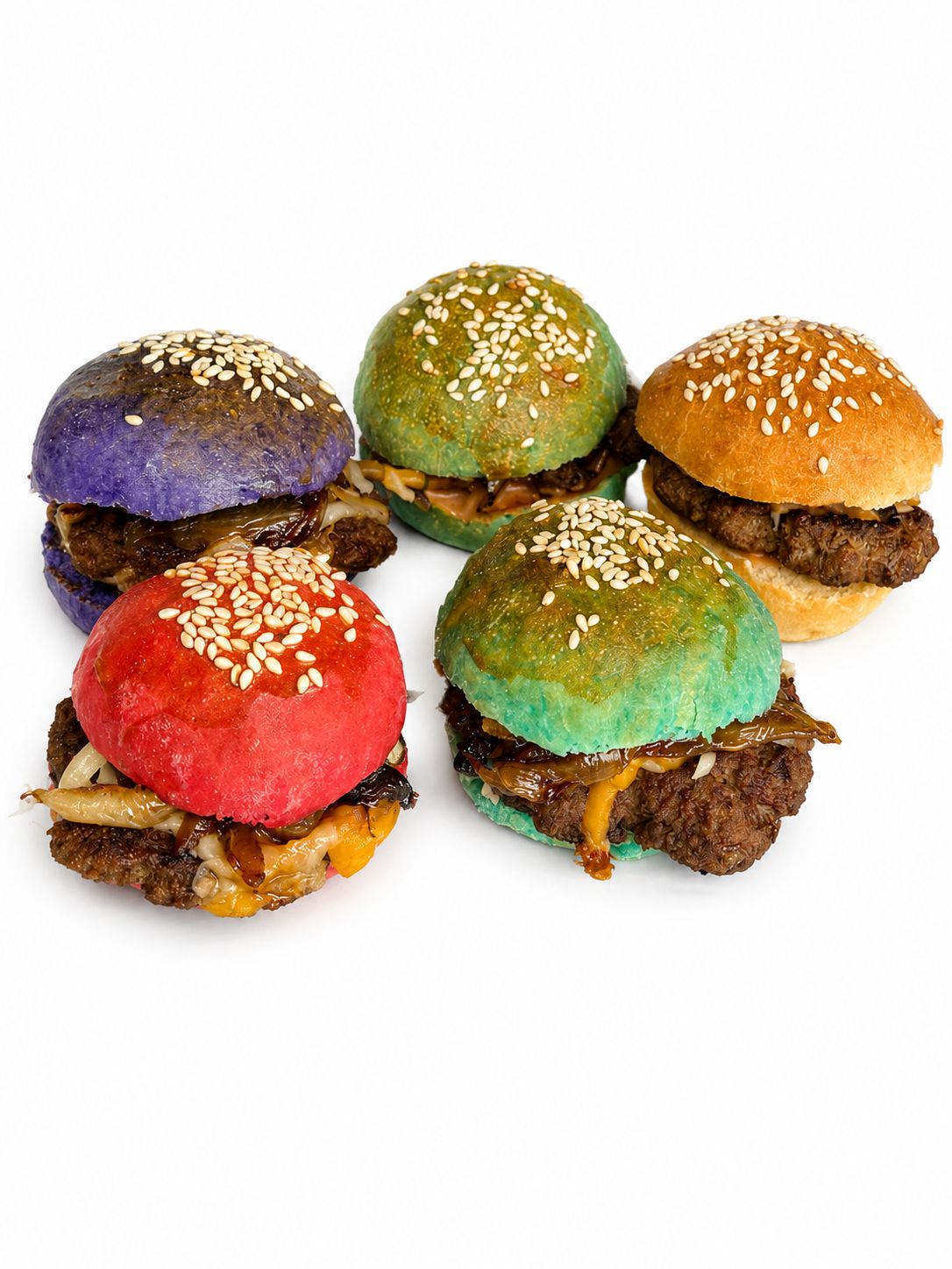 mini burger colorés pack festif