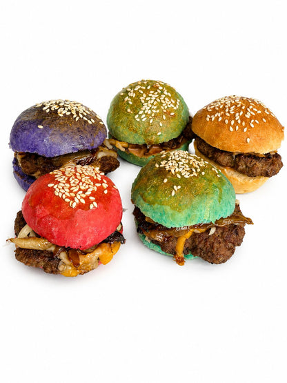 mini burger colorés pack festif